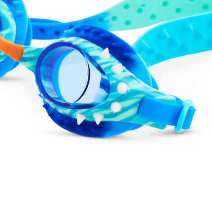 dino dive boys swim goggles in t rex tan angle 4