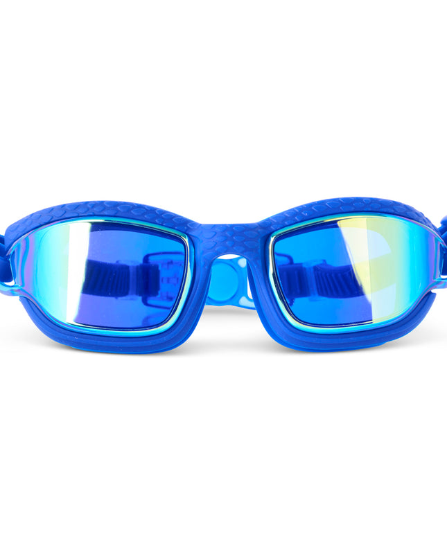 Streamline Swim Goggles in deep tides showing textured frame and mirrored lens