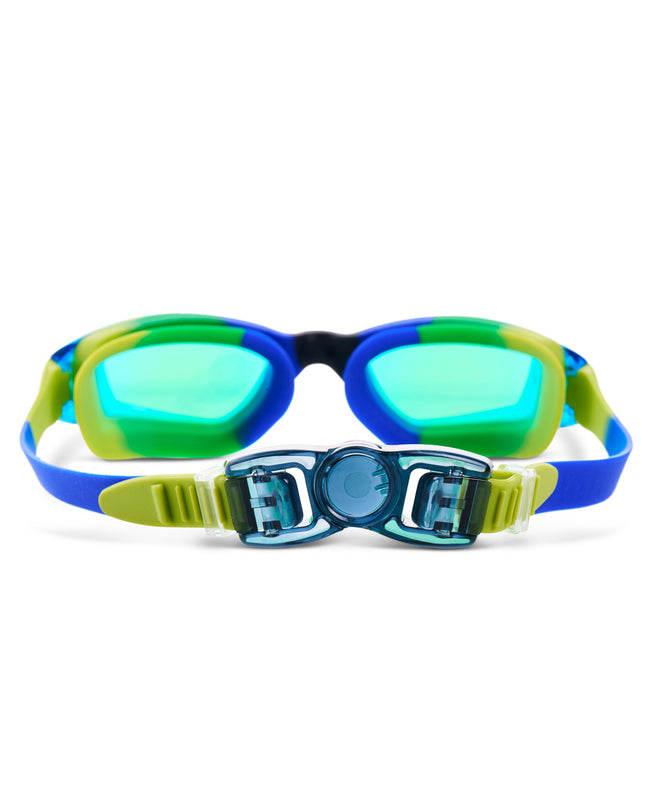 back view of Voyage Swim Goggles showing back clip and strap