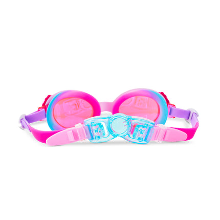 back view of candy carnival in pink parade showing strap and back clip