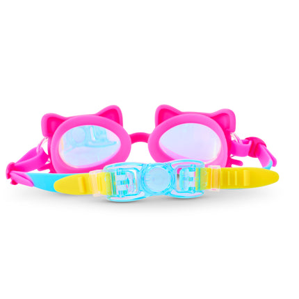 Back view of Flexi Feline swim goggles showing strap and back clip