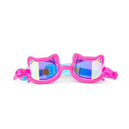 Flexi Feline cat-shaped swim goggles in Jelly Beans Pink