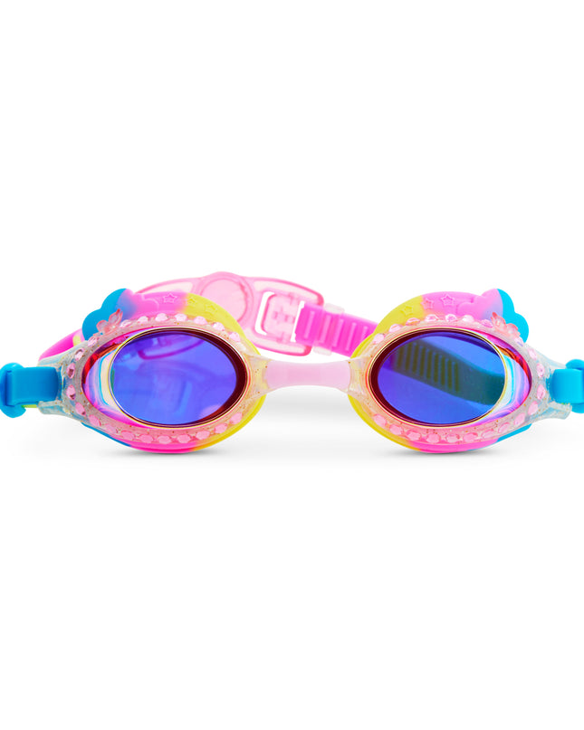 Colorful Clouds Rainbow Girl Kids' Swim Goggles