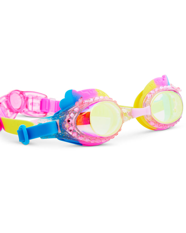 Colorful Clouds Rainbow Girl Kids' Swim Goggles