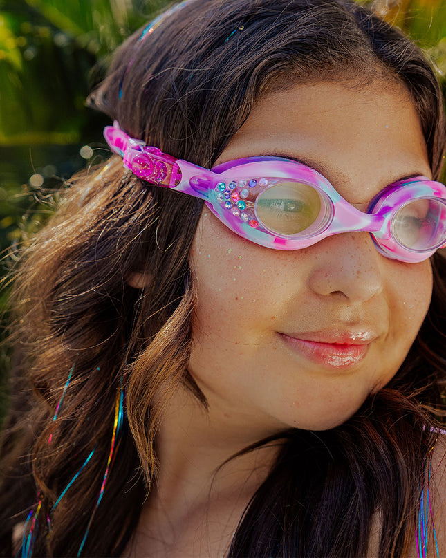 Cherry Twist Tiny Taffy Girl Kids' Swim Goggles