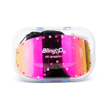Shining Pink Kids' Ski Goggles