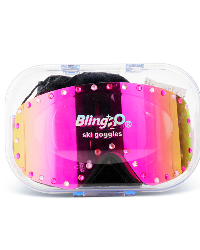 Shining Pink Kids' Ski Goggles