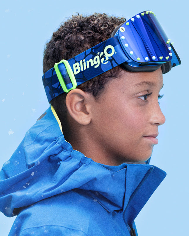 Shining Blue Kids' Ski Goggles