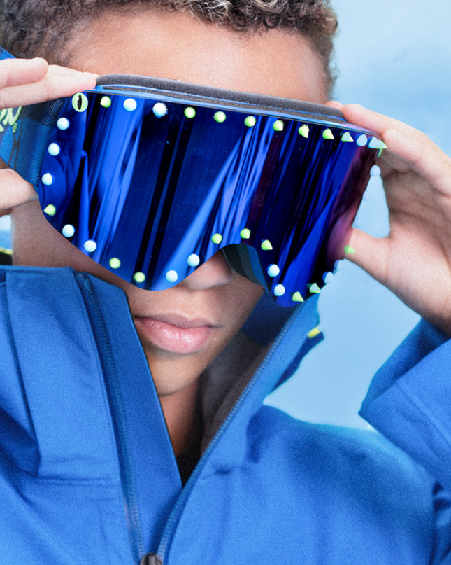 Shining Blue Kids' Ski Goggles