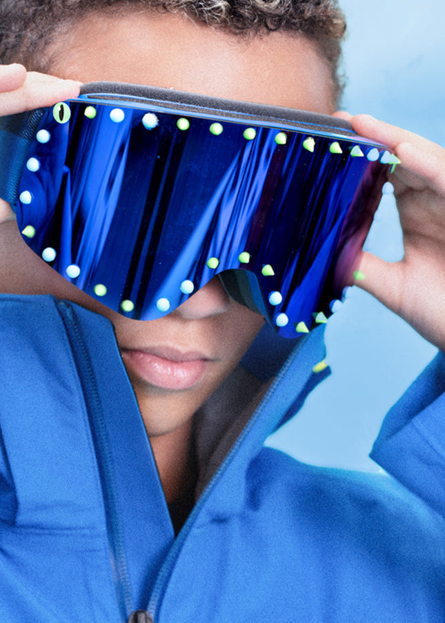 Shining Blue Kids' Ski Goggles