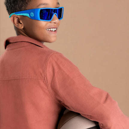Sky Blue Stegosaurus Kids' Sunglasses