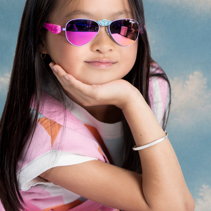 Suntan Turquoise Hampton Beach Kids' Sunglasses