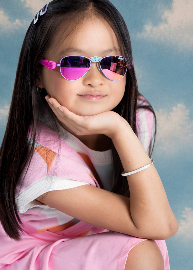 Suntan Turquoise Hampton Beach Kids' Sunglasses