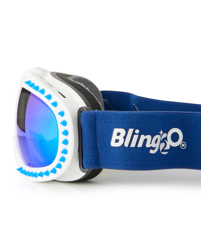 Icicle in White Kids' Ski Goggles