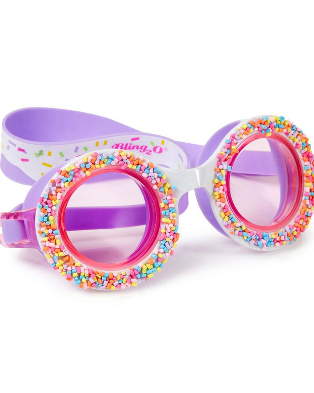 donuts 4 u swim goggles in grape jelly angle 1