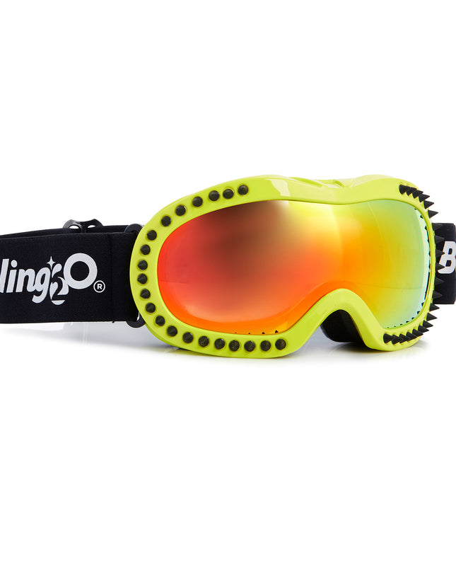 Icicle in Lime Kids' Ski Goggles