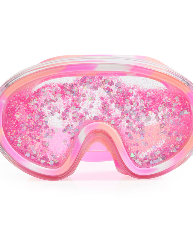 floatn' away kids swim mask in sand art pink angle 1