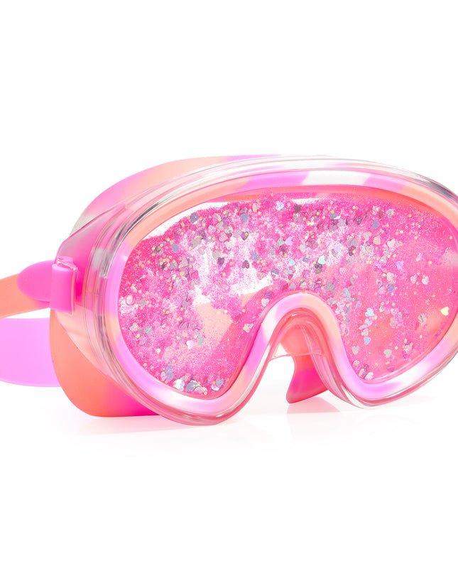 floatn' away kids swim mask in sand art pink angle 2